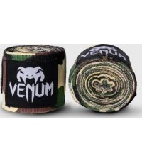 Venum Kontact bokso bintai - 4,5 m - kamufliažiniai