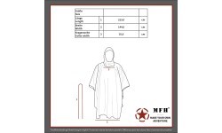 Rip Stop Poncho MFH - M 95 CZ Camo
