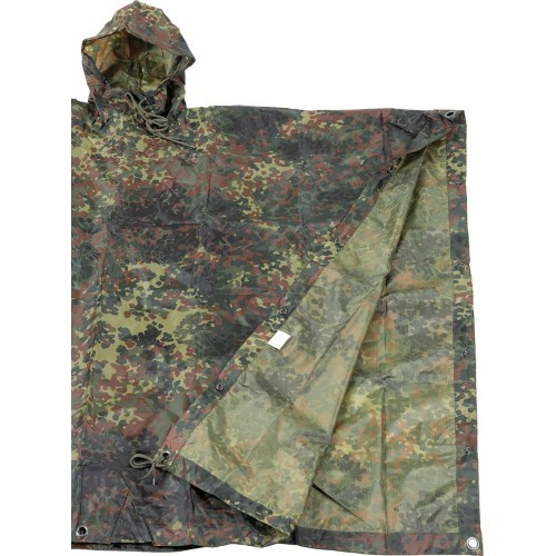 MFH Rip Stop lietpaltis-poncho - BW Camo
