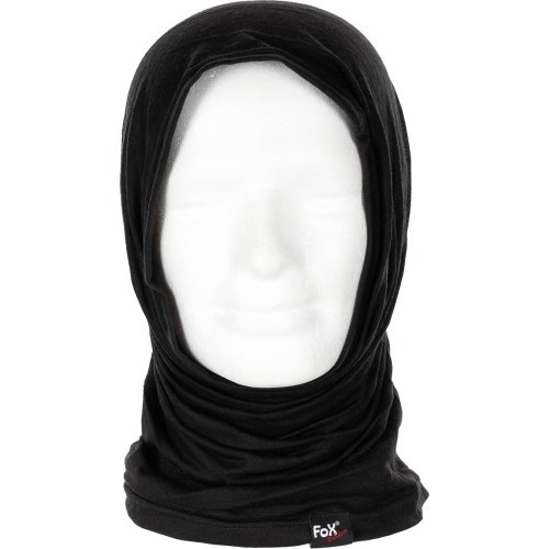 Kaklo movа FoxOutdoor Merino Lite – juoda