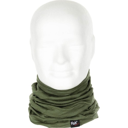 Kaklo mova FoxOutdoor Merino Lite, žalia