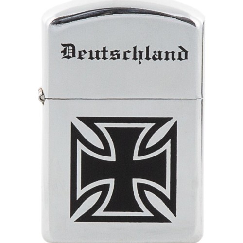 Vėjui atsparus žiebtuvėlis MFH Deutschland - poliruotas chromas, neužpildytas