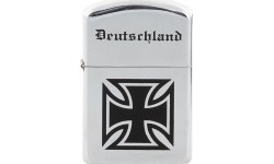 Ветрозащитная зажигалка MFH Deutschland - полированный хром, без топлива