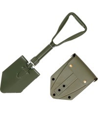 Folding Spade MFH - Green, 3-part