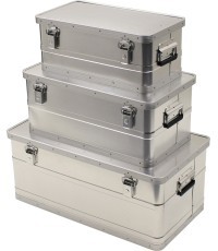 Storage Cases MFH, Aluminium, Set of 3