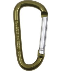 Carabiner D MFH - Green, 6mmx6cm