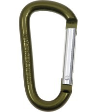 Carabiner D MFH - Green, 8mmx8cm