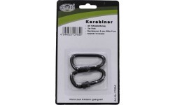 Karabinas D MFH su srieginiu užraktu – juodas, 6mmx6cm