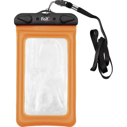 Vandeniui atsparus išmaniojo telefono dėklas FoxOutdoor – oranžinis