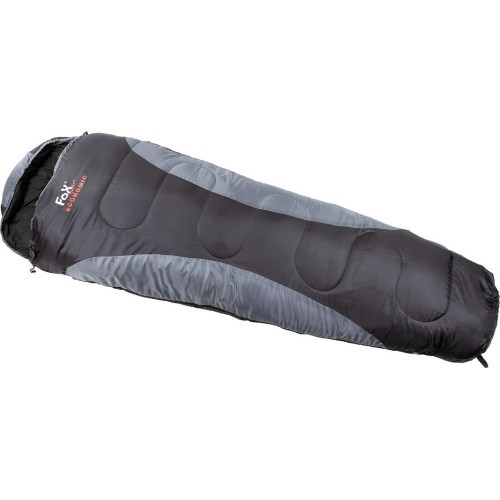 Спальный мешок FoxOutdoor Economic, черно-серый