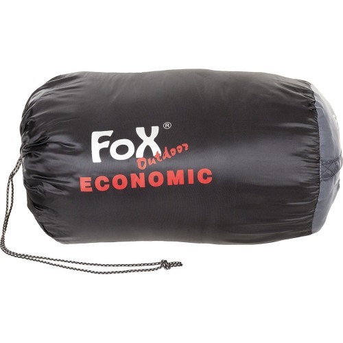 Sleeping Bag FoxOutdoor Economic - Black-Grey
