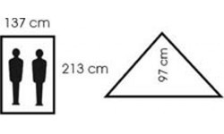 Tent MFH Minipack - Woodland, 2 persons