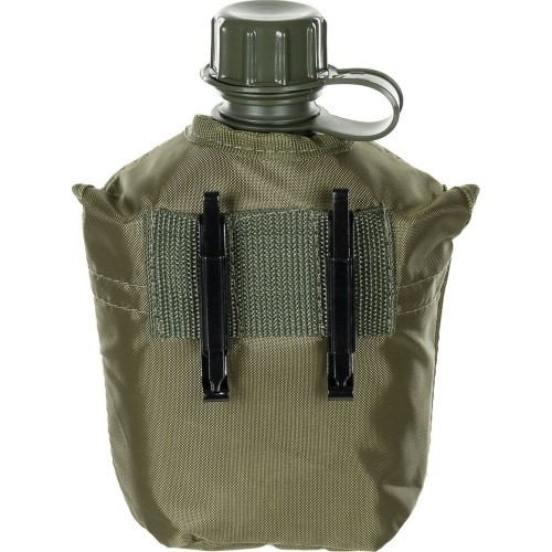 Plastikinė gertuvė su dangteliu MFH, žalia, 1 l