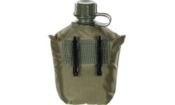 Pastic Canteen with Cover MFH - Green, 1l
