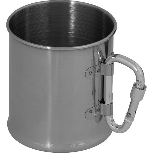 Кружка из нержавеющей стали FoxOutdoor с карабином, 220 мл