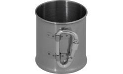 Stainless Steel Cup FoxOutdoor Carabiner, 220 ml