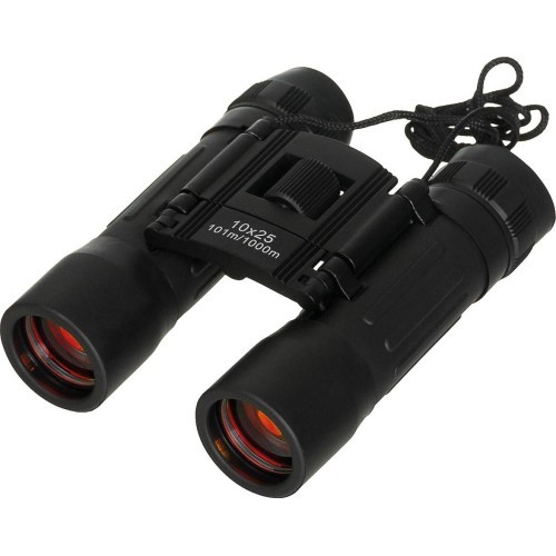 Foldable Binoculars MFH - Black,10x25