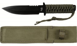 Нож FoxOutdoor, зелёный, фиксированный клинок