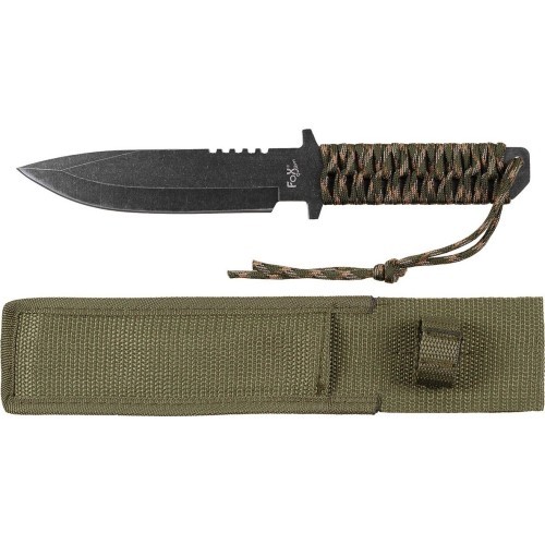 Peilis FoxOutdoor - Camo, fiksuota geležtė