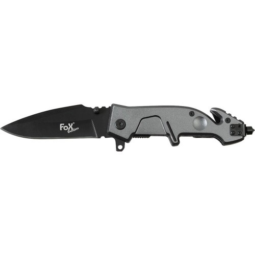 Vienarankis peilis FoxOutdoor, juodas
