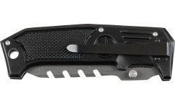 Складной нож FoxOutdoor, чёрный, металлическая рукоять