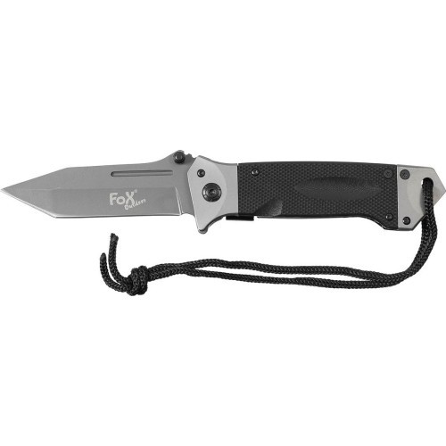 Складной нож FoxOutdoor, рукоять G10, чёрный