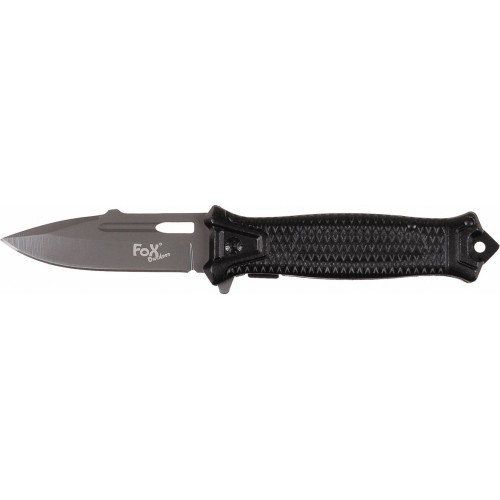 Sulankstomas peilis FoxOutdoor Snake – juodas
