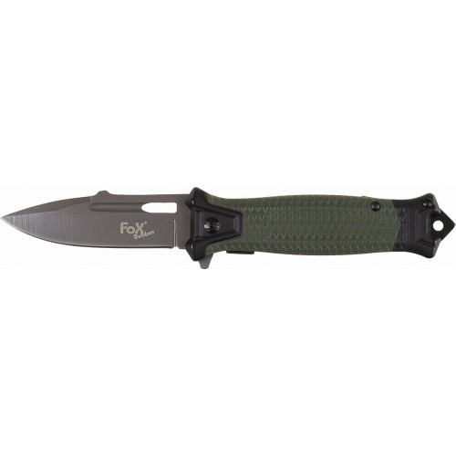 Sudedamas peilis FoxOutdoor Snake, žalias