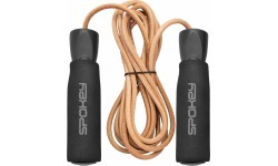 Skipping rope with a leather rope Spokey QUICK SKIP