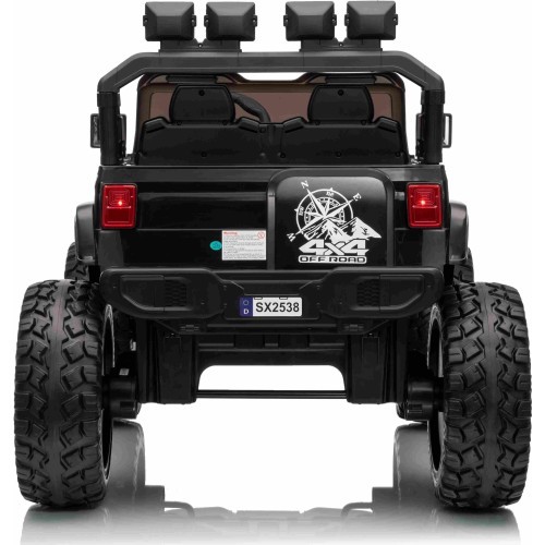 Elektromobilis Extreme Sport 4x4, juodas
