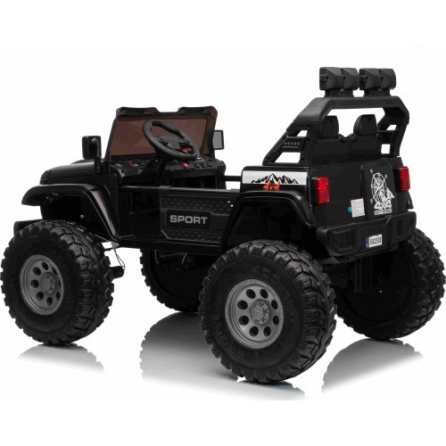 Elektromobilis Extreme Sport 4x4, juodas