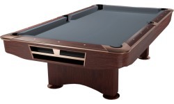 Biliardo stalas Pool Competition II, 9 ft, raudonmedis, Club Cloth geltonai žalias