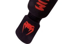 Venum Kontact Shinguards - Black/Red