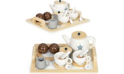 Medinis arbatos servizas arbatinukas puodelis 17 dalių ECOTOYS