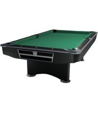 Biliardo stalas Pool Competition II, matinis juodas, 7 pėdų, geltonai žalias sukna