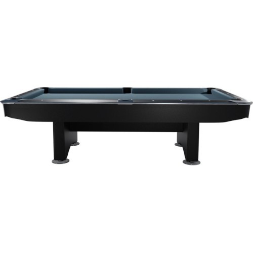 Billiard Table, Pool, Competition II, Black matt, 7 ft., Club Cloth yellow green