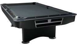 Billiard Table, Pool, Competition II, Black, 9 ft., Club Cloth yellow green