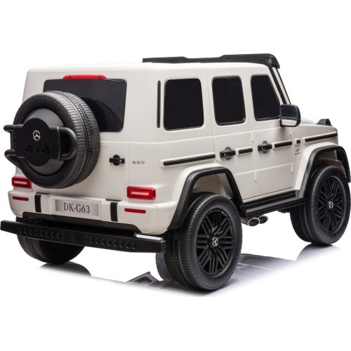 Elektromobilis Mercedes Benz G63 AMG XXL, baltas