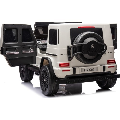 Elektromobilis Mercedes Benz G63 AMG XXL, baltas