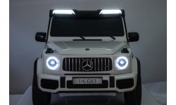 Elektromobilis Mercedes Benz G63 AMG XXL, baltas