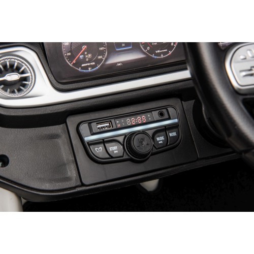 Elektromobilis Mercedes Benz G63 AMG XXL, baltas