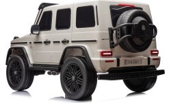 Elektromobilis Mercedes Benz G63 AMG XXL, baltas