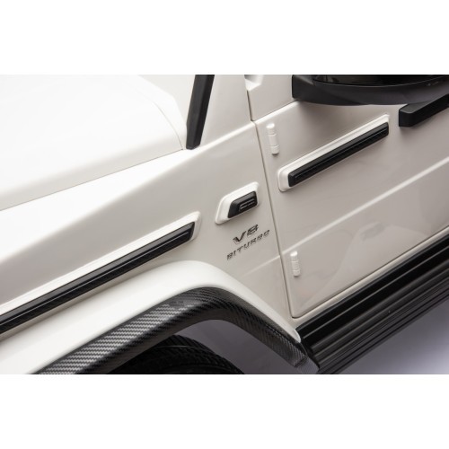 Elektromobilis Mercedes Benz G63 AMG XXL, baltas