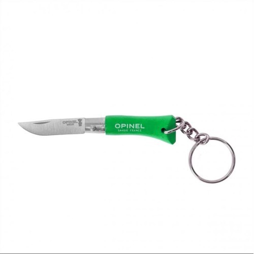 Нож-брелок Opinel Colorama 02 inox, зелёный