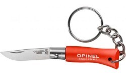 Opinel Colorama 02 inox raktų pakabuko peilis, oranžinis