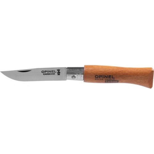 Нож Opinel 4 углеродистая сталь, бук
