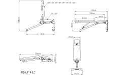 MS-L114 2.0 folding bench - Marbo Sport