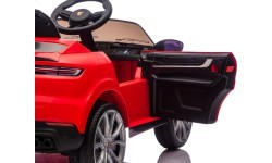 Elektromobilis Porsche Cayenne, raudonas