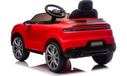 Elektromobilis Porsche Cayenne, raudonas