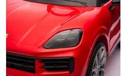 Elektromobilis Porsche Cayenne, raudonas